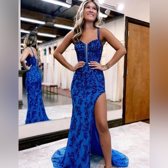 Windsor Dresses Blue Prom Dress Poshmark